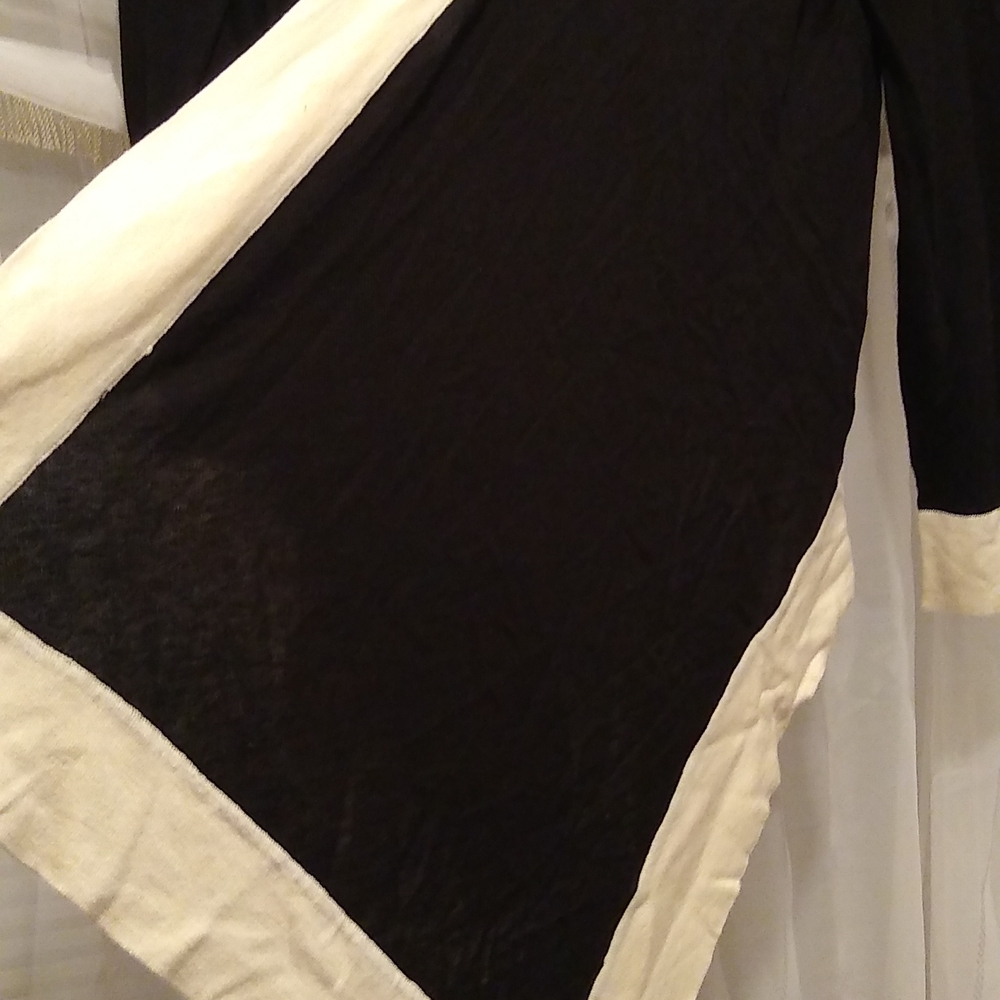 INC sweater wrap, black and white, nwt - Picture 3 of 5
